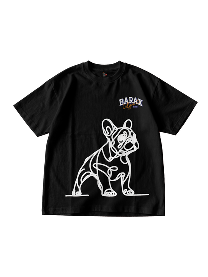 Barax Outline Frenchie Oversized Tee